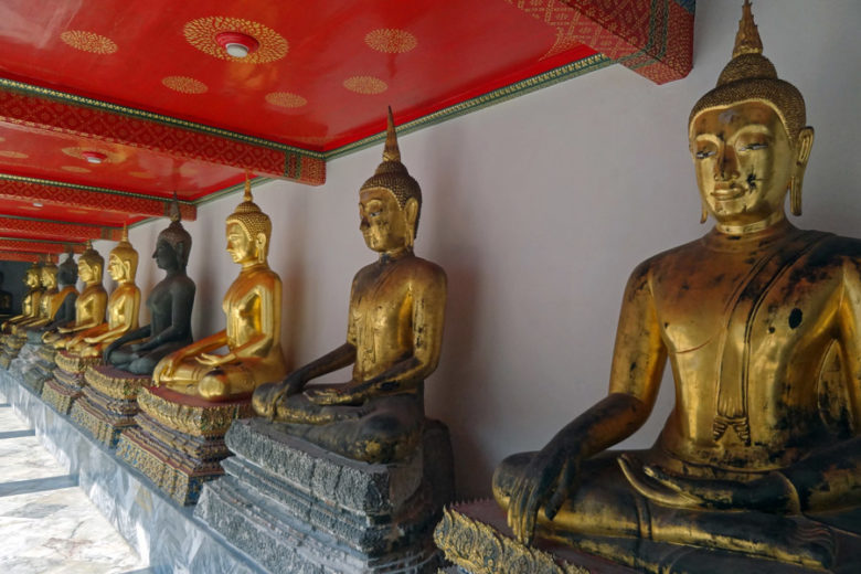 Bangkok Highlight Wat Pho goldene Buddhas