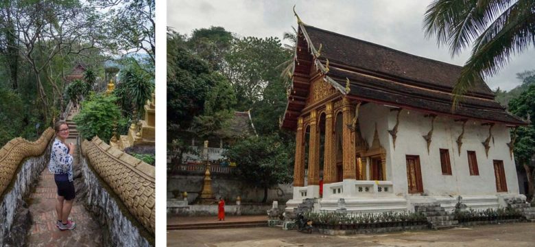 Schöner Weg auf den Mount Phou Si