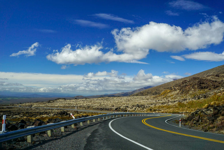 Whakapapa Road zum Mount Ruapehu