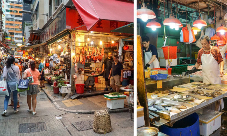 Straßenmärkte in Hongkong