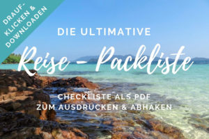 Ultimative Packliste Reise PDF Checkliste zum Download